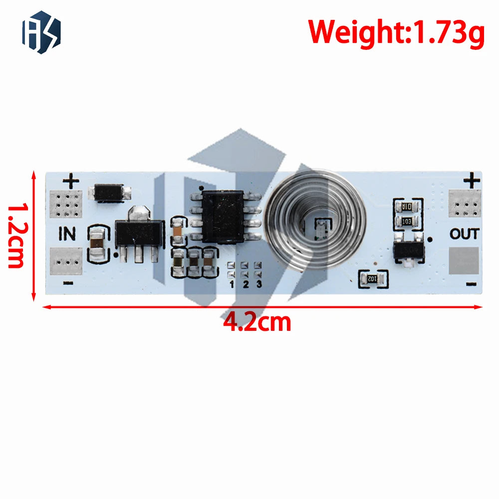 3A Capacitive Touch Dimming Module DC5V 24V Hand Scan Switch LED Lamp Zpaxo