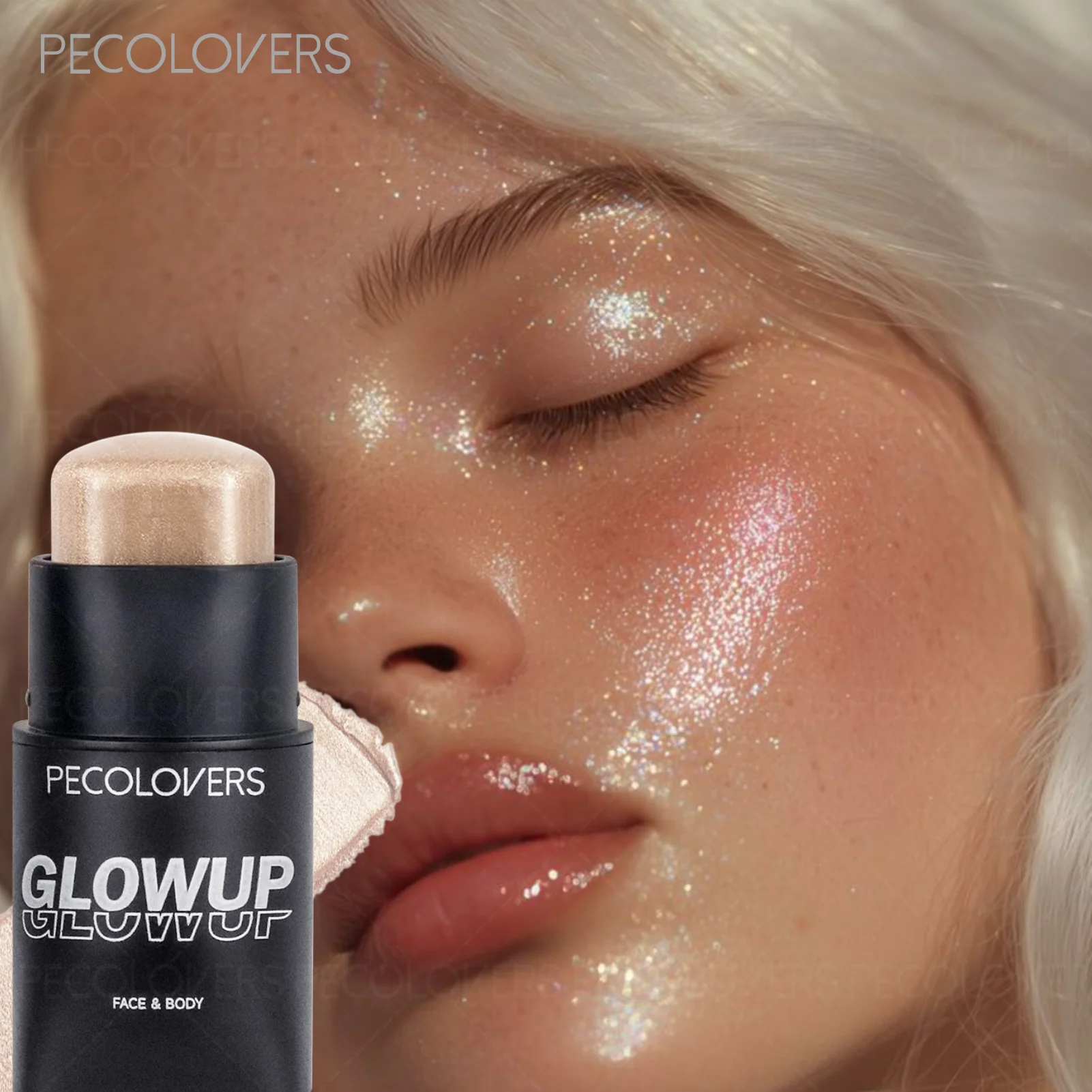 Glitter Highlightersticks Shimmering Body Face Glow Cheeks Perfect Zpaxo