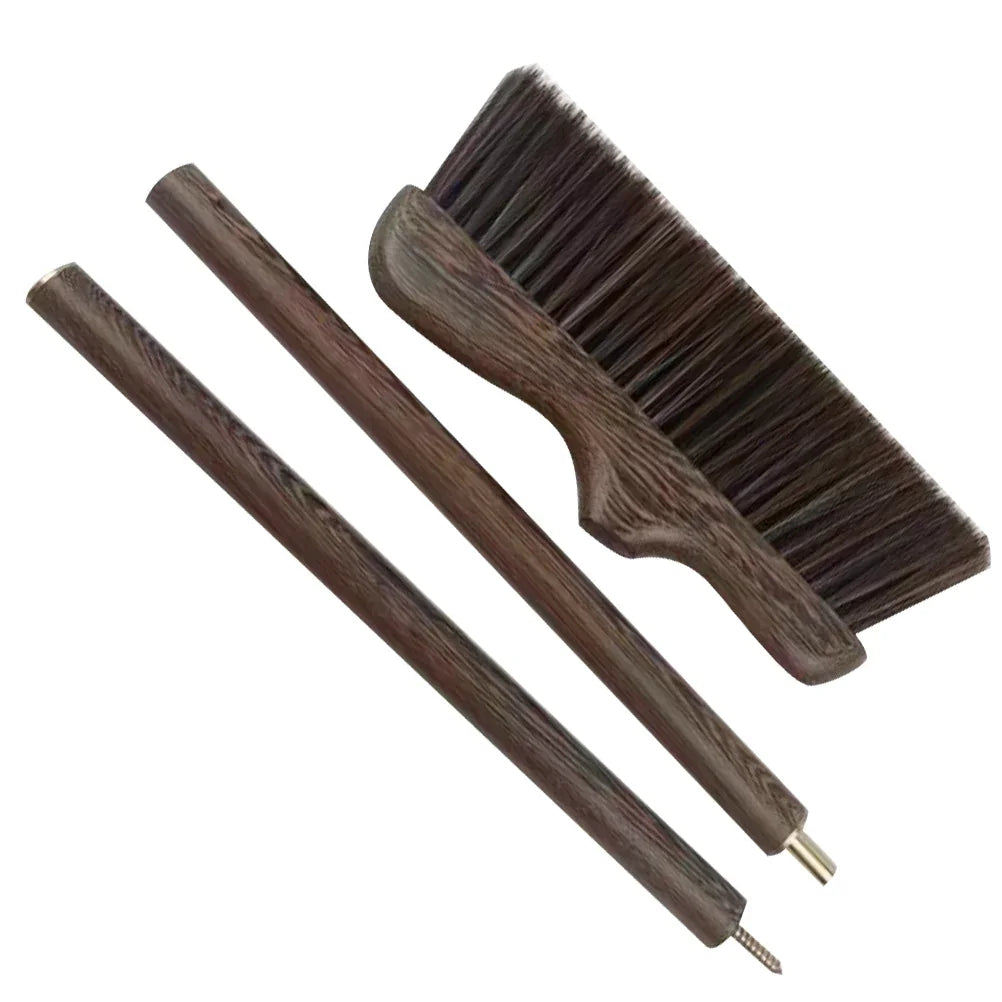 Angled Wood Handle Soft Bristle Broom – Indoor & Outdoor Angled Floor Broom Zpaxo