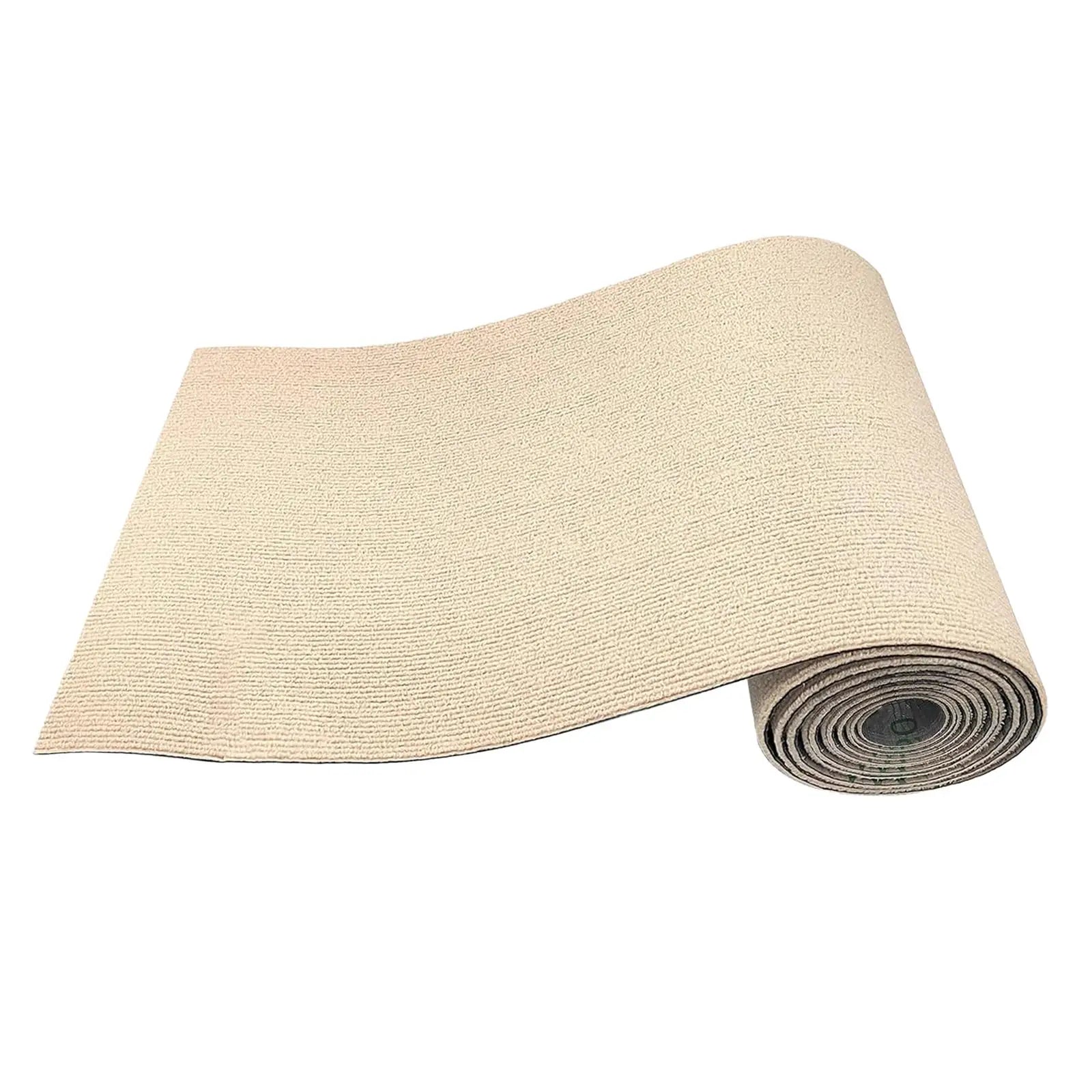 Trimmable Cat Scratch Mat Cat Scratch Carpet Self Adhesive Cat Scratcher Mat Cat Scratching Post Carpet for Cat Tree Shelf Zpaxo Khaki