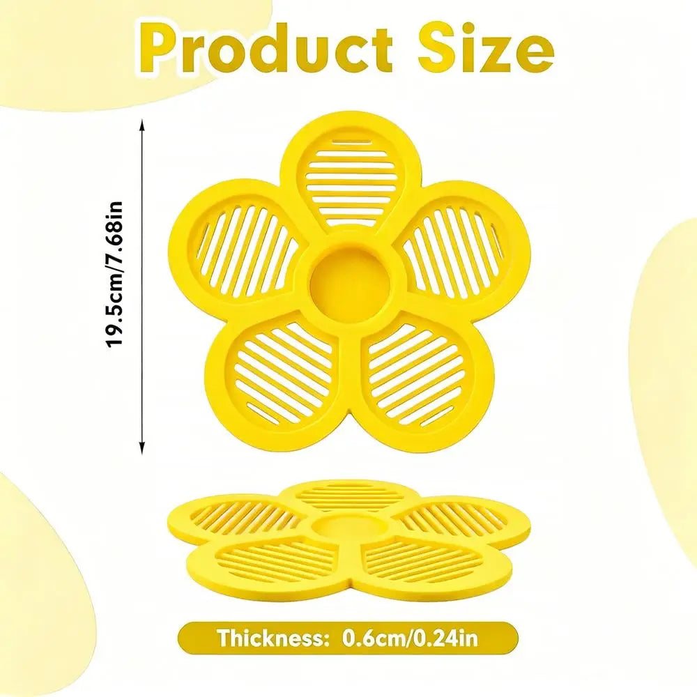 Floating Bee Island-Bee Waterer Bee Insect Drinking Tray Beekeeping Setups Luring Insect Waterer Island Tray For Outdoor Garden Zpaxo Yellow