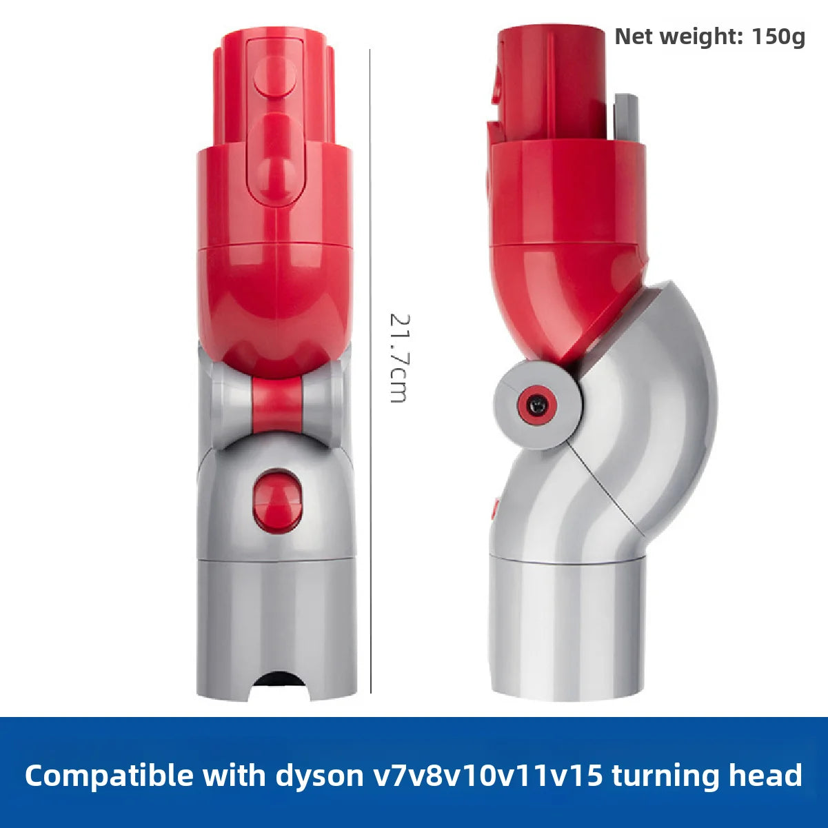 Swivel Steering Bottom Conversion Head Universal Adapter Connector Compatible with Dyson V7 V8 V10 V11 Cordless Vacuum Suction H Zpaxo