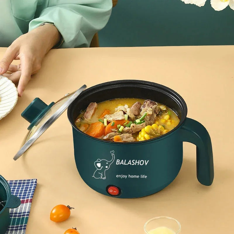 Mini Electric Non-Stick Cooker for 1-2 People Single/Dual Hot Pot Steamer Multifunctional Kitchen Home Appliance Zpaxo