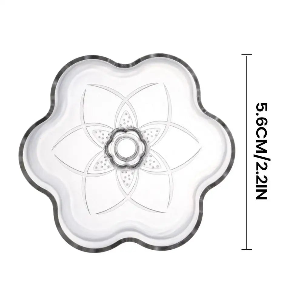 Fish Tank Feeder Aquarium Clear Dish Tray Shrimp Suction Cup Flower Shaped Shrimp Bowl Feeder Tube for Fish Tank Feeder Tray Zpaxo C