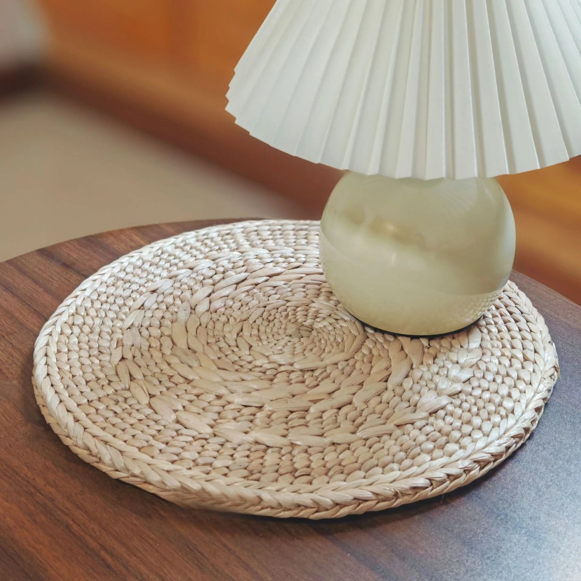 Hand woven double-layer cushion cushion sofa cushion grass woven cushion chair dining chair cushion comfortable Zpaxo