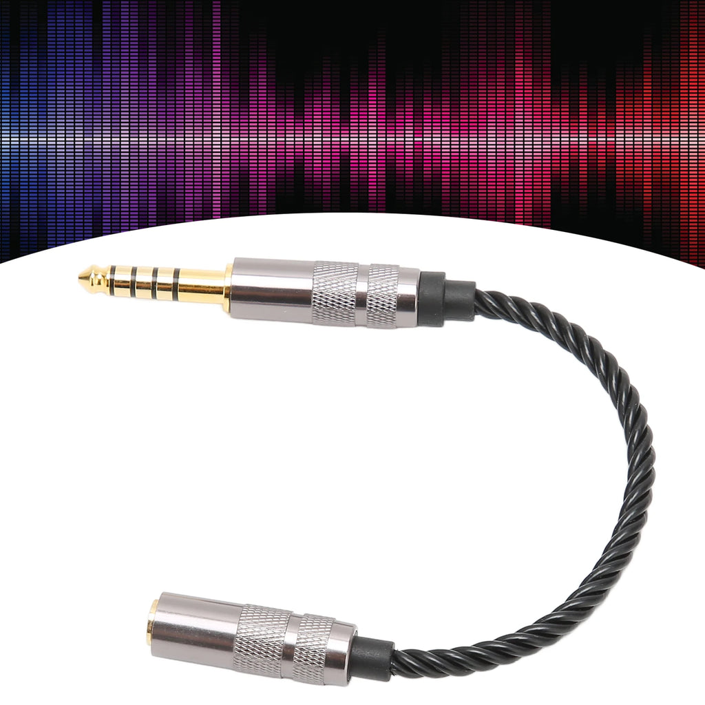 Headphone Adapter Cable Gold Plated Balanced Male Stereo Female Cord