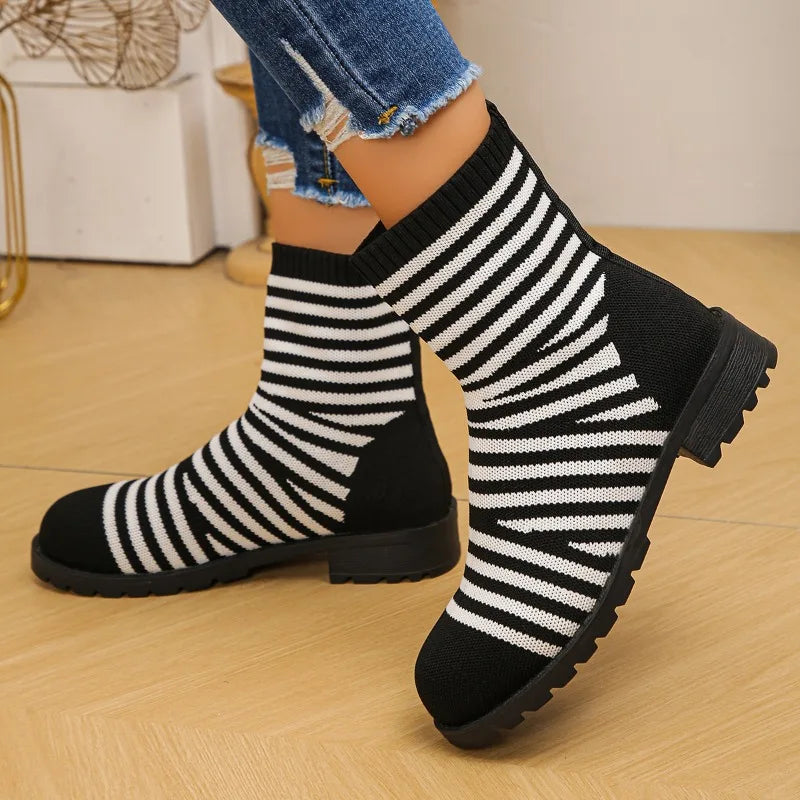 2026 Spring Autumn Women's Comfortable Breathable Vintage Mid Heel Zpaxo