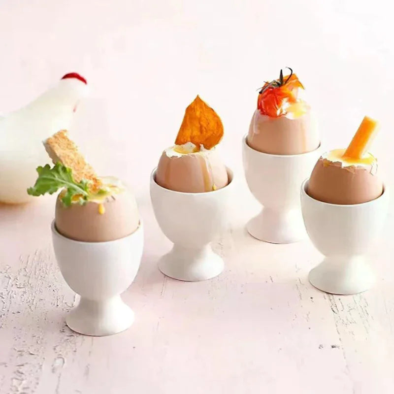 Kitchen Accessories Egg Holder White Egg Cup Holder Hard Soft Boiled Egg Holder Banquet Eggs Breakfast Eggs Supplies Zpaxo