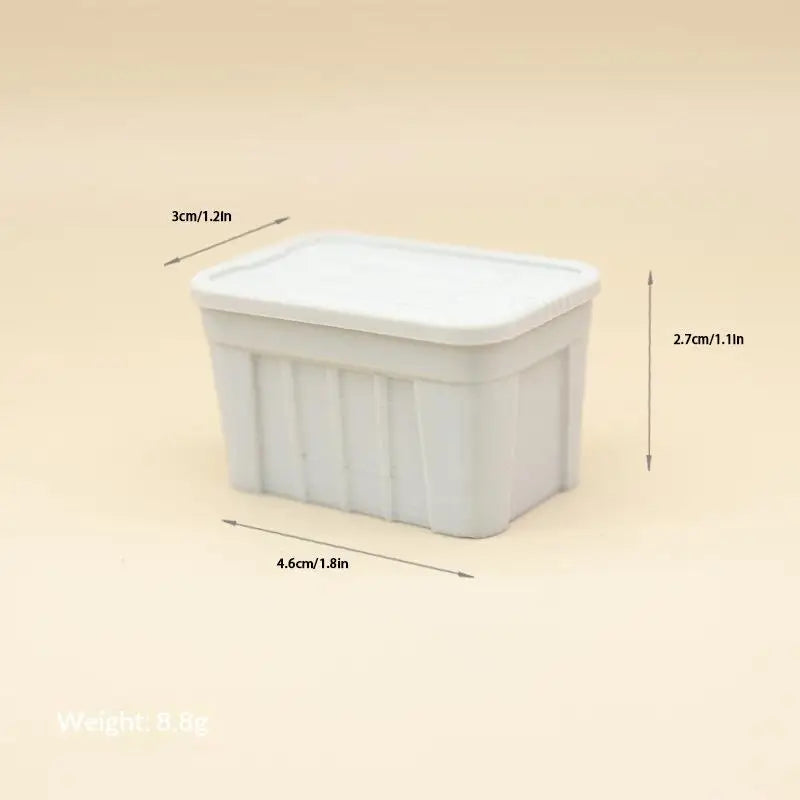 ▶1Pcs 1:12 Dollhouse Mini Color Storage Box With Lid Model Home Decoration Dolls House Micro Scene Ornaments Decor Props Zpaxo A3