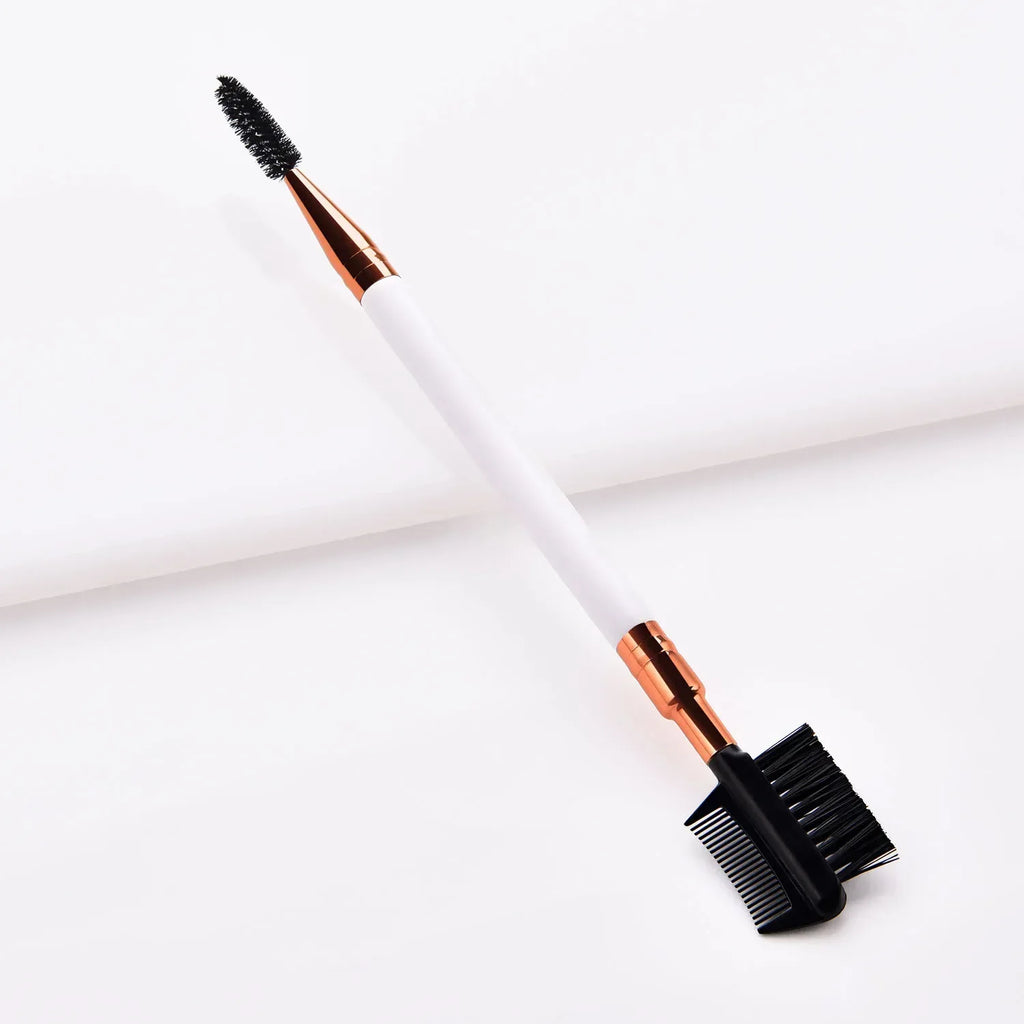 Double Ended Wood Handle Eyebrow Brush Eyelash 1 Professional Makeup