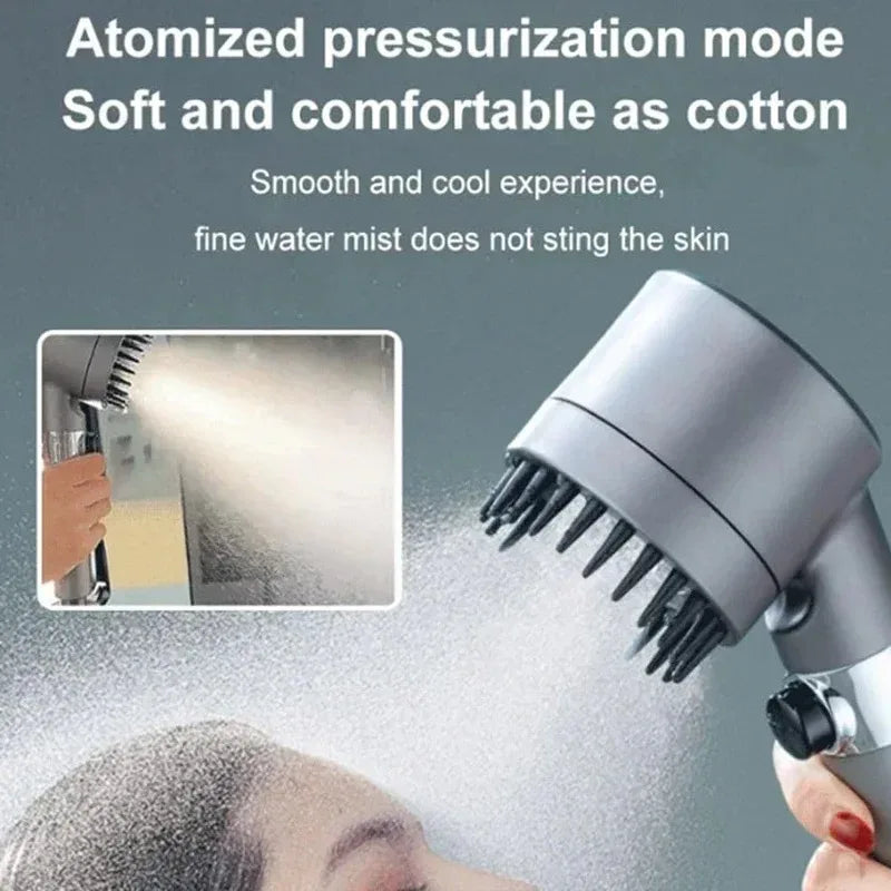 New High Pressure Bathroom Shower Kit Accessories for Bath Shower Bathroom Showerheads One Button Stop Bathroom Accessories Set Zpaxo