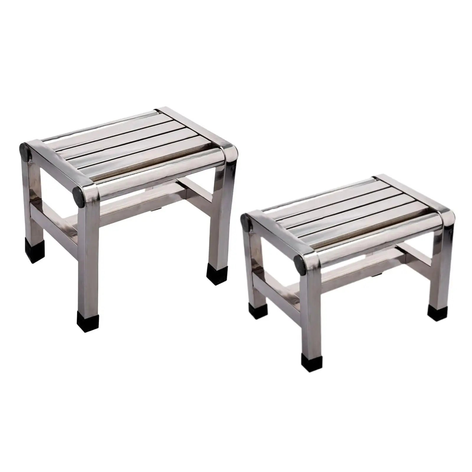 Shower Stool Non Slip Multifunctional Portable Metal Step Stool Foot Rest for Bedside Apartment Bedroom Kitchen Living Room Zpaxo