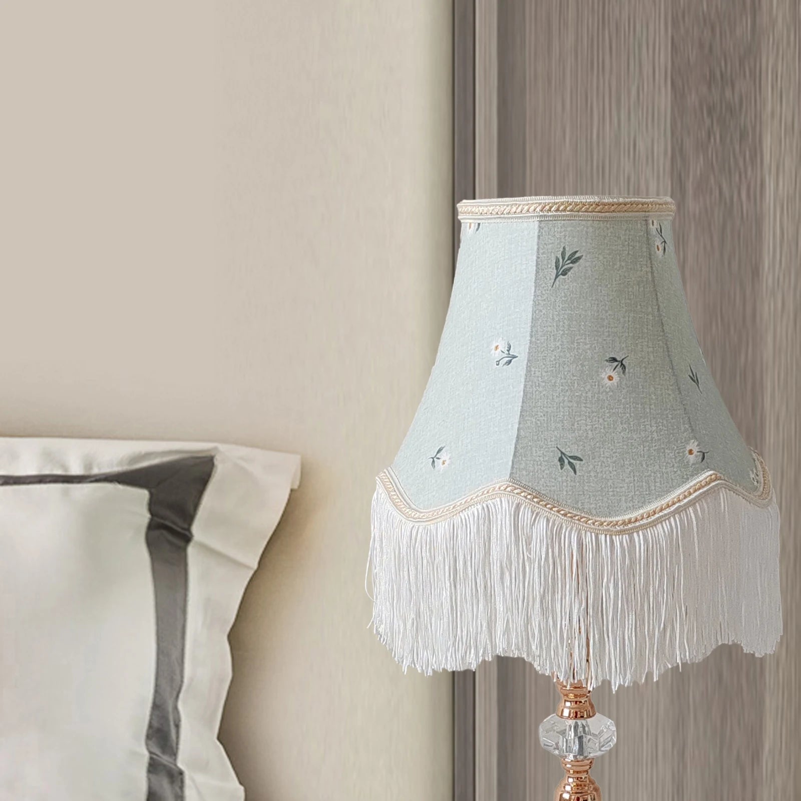 Tabletop Lamp Shade Tassel Floor Light Cover Creative Fabric Zpaxo