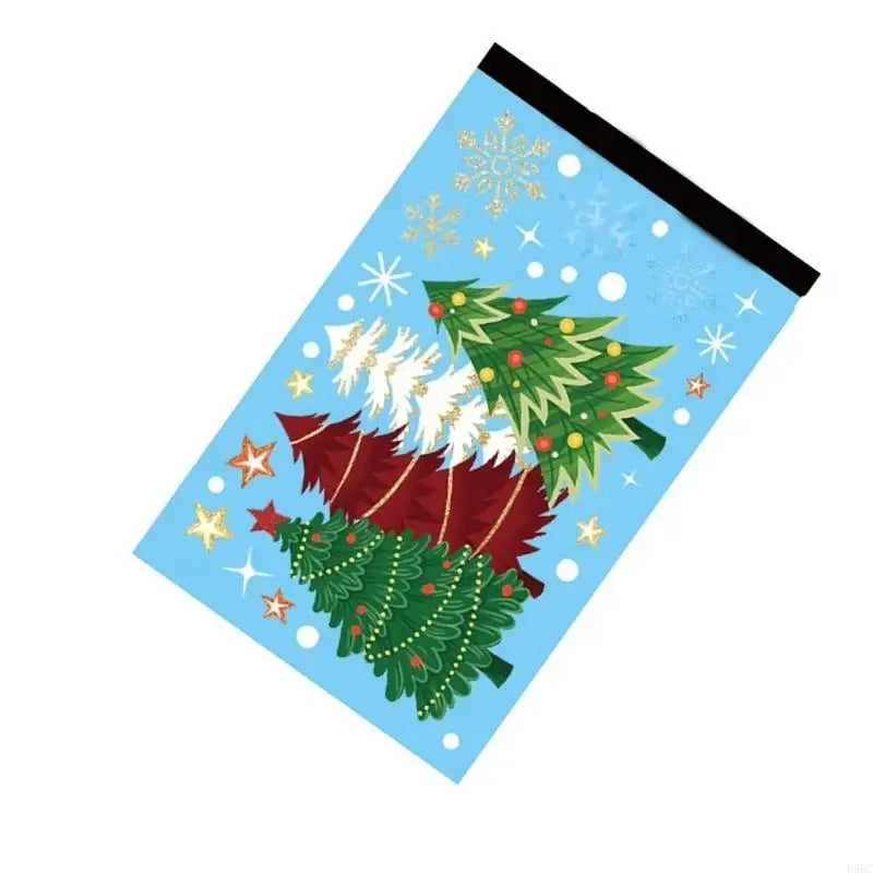 Static Cling Christmas Tree Sticker Waterproof PVC Window Decals