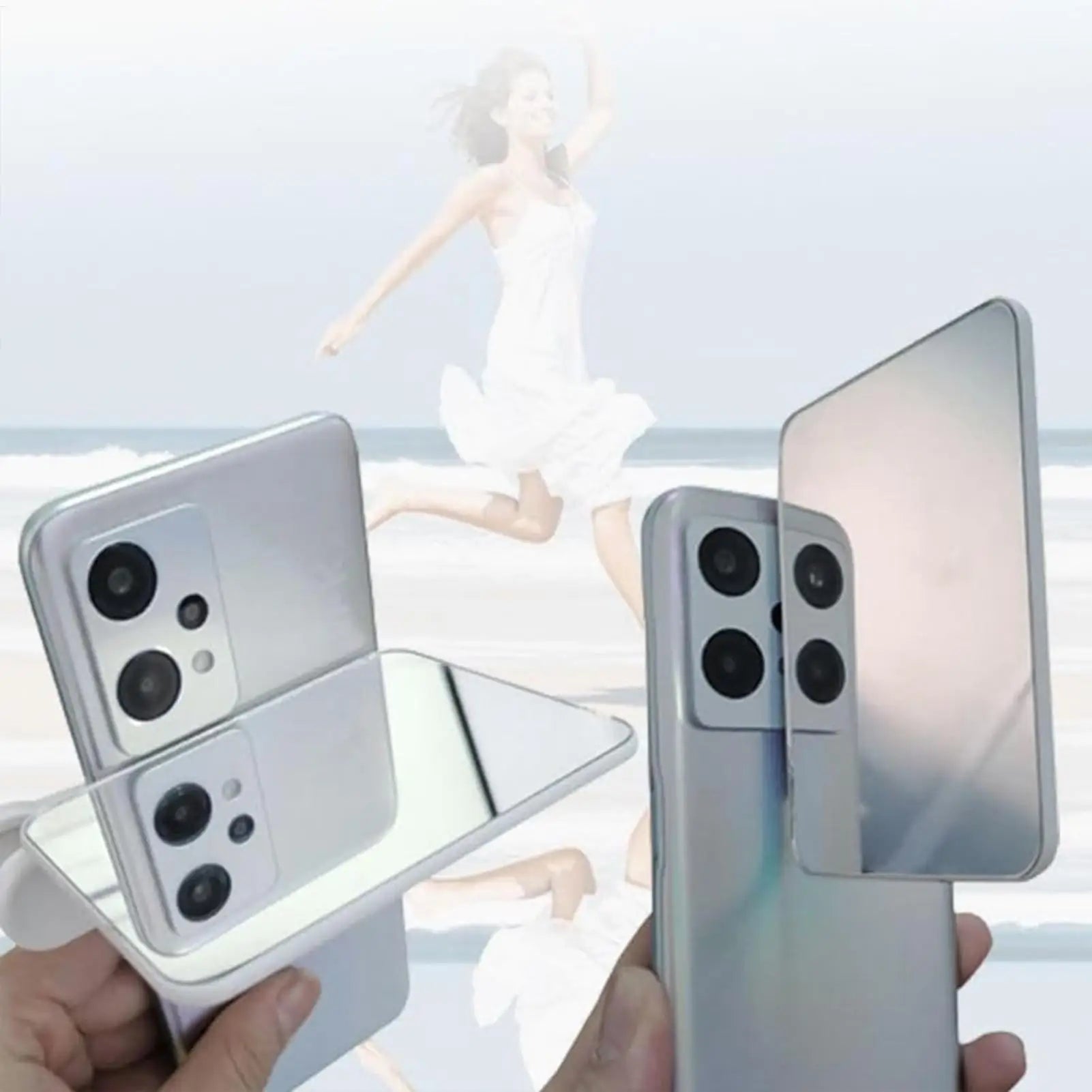 Smartphone Camera Mirror Reflection Clip Portable HD Lens Phone