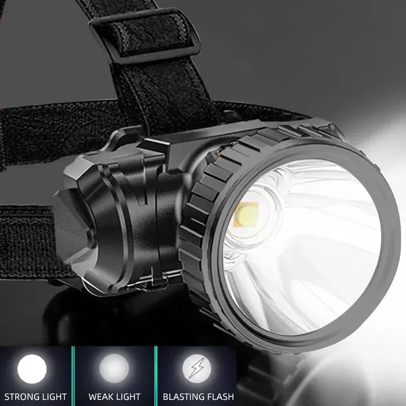 5-Head LED Headlamp – USB Rechargeable Waterproof Fishing Light LED Headlamp Zpaxo