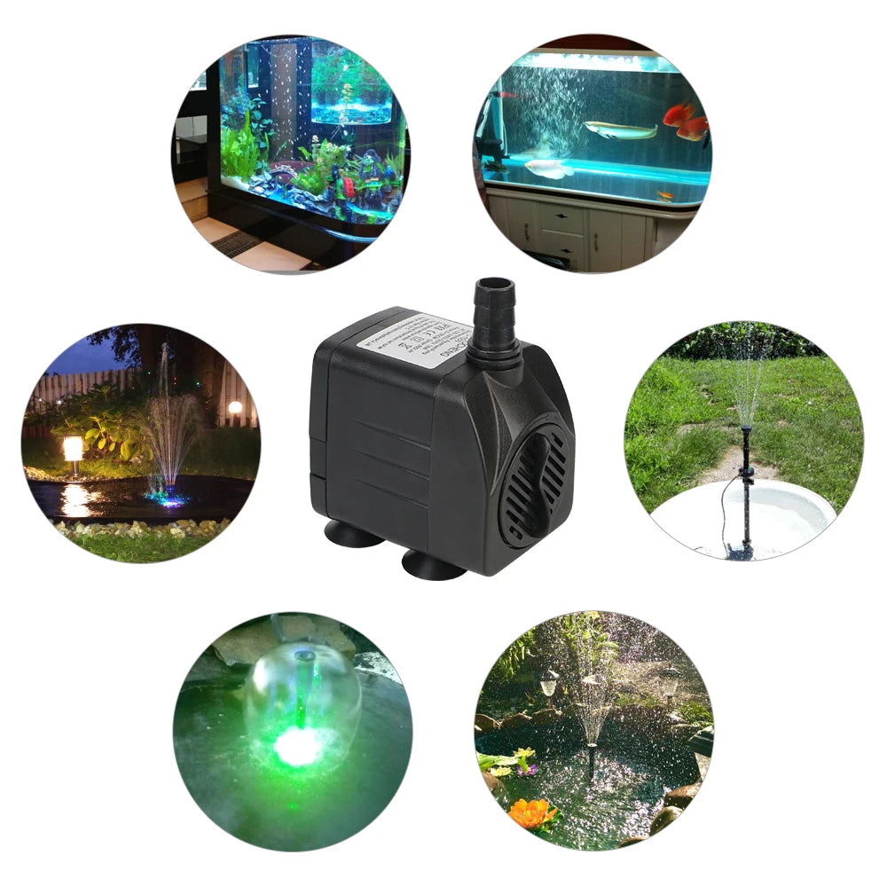 12 LED Light Waterproof Submersible Fountain Water Pump Ultra-quiet