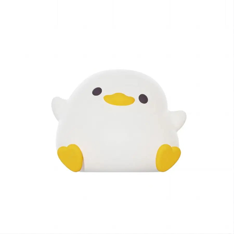 LED Night Light Cute Duck Cartoon Animals Silicone Lamp for Children Kid Touch Sensor Timing USB Rechargeable for Birthday Gifts Zpaxo A