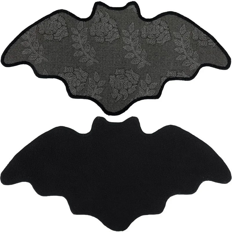 Halloween Bat Bathroom Rugs Horror Rug Door Mats Goth Decor Bedroom