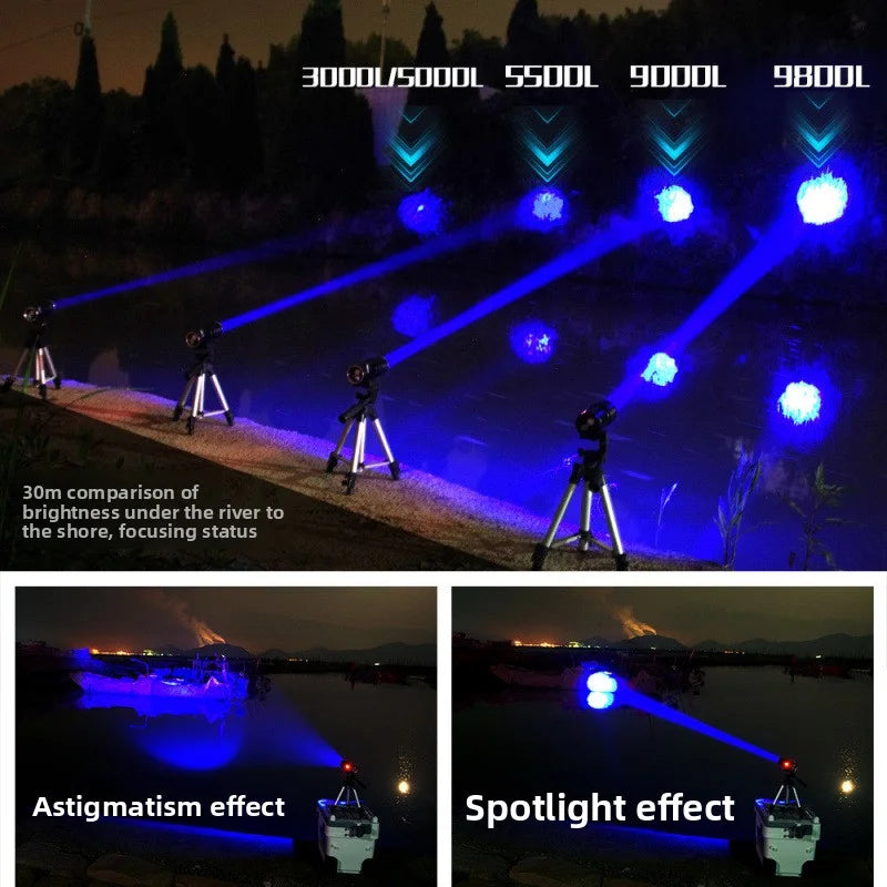 SHINEKNOT Night Fishing Lamp – 4-Color LED, Zoomable, 800LM Night Fishing Lamp Zpaxo