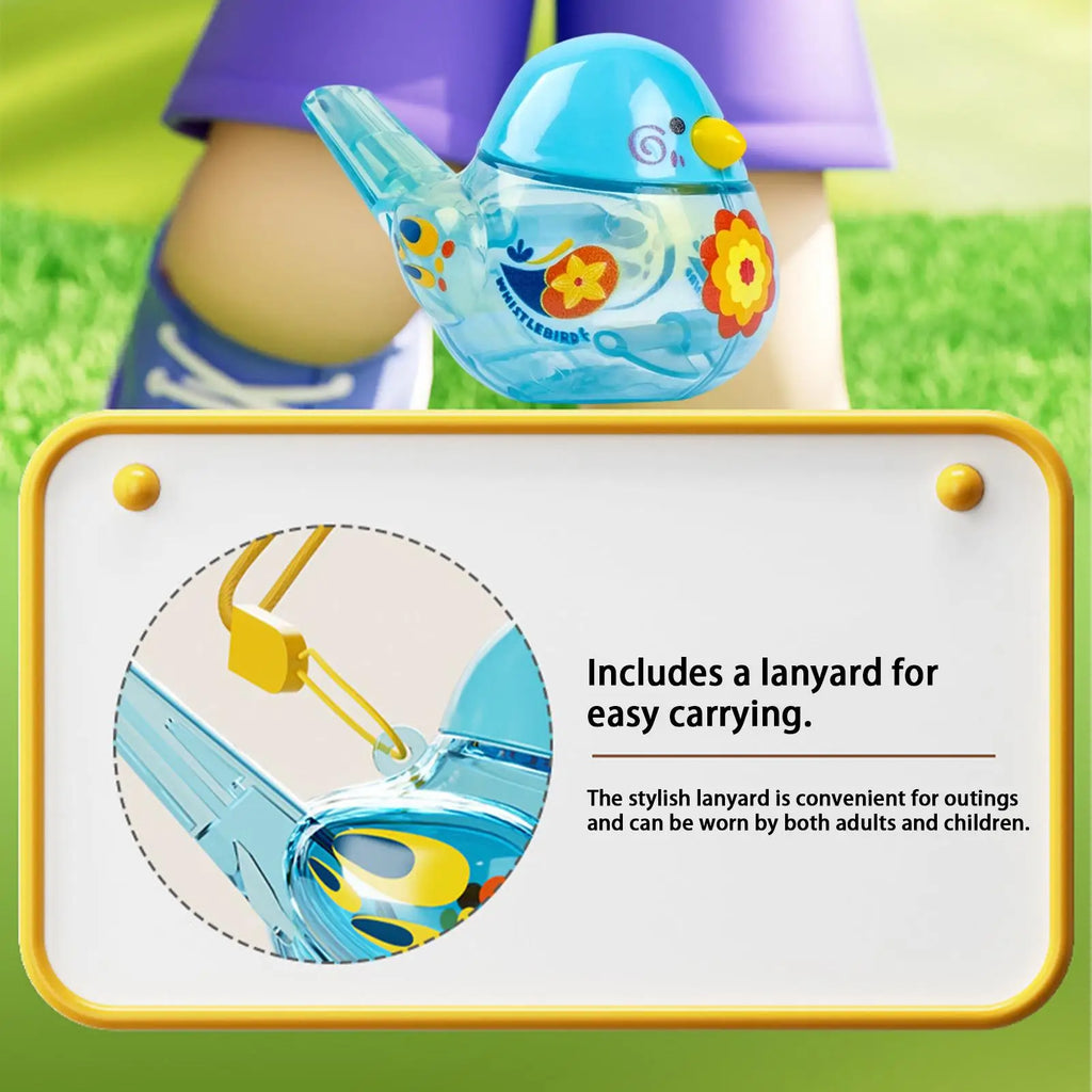 Water Whistle Bird Early Learning Musical Toy With Lanyard Water Bird Whistle Toys For Boys And Girls Birthday Parties School Zpaxo