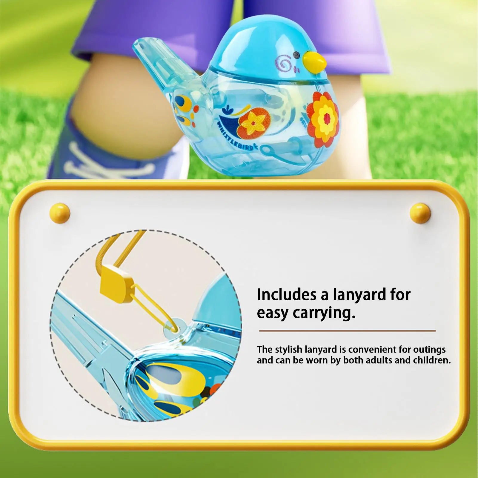 Water Whistle Bird Early Learning Musical Toy With Lanyard Water Bird Whistle Toys For Boys And Girls Birthday Parties School Zpaxo