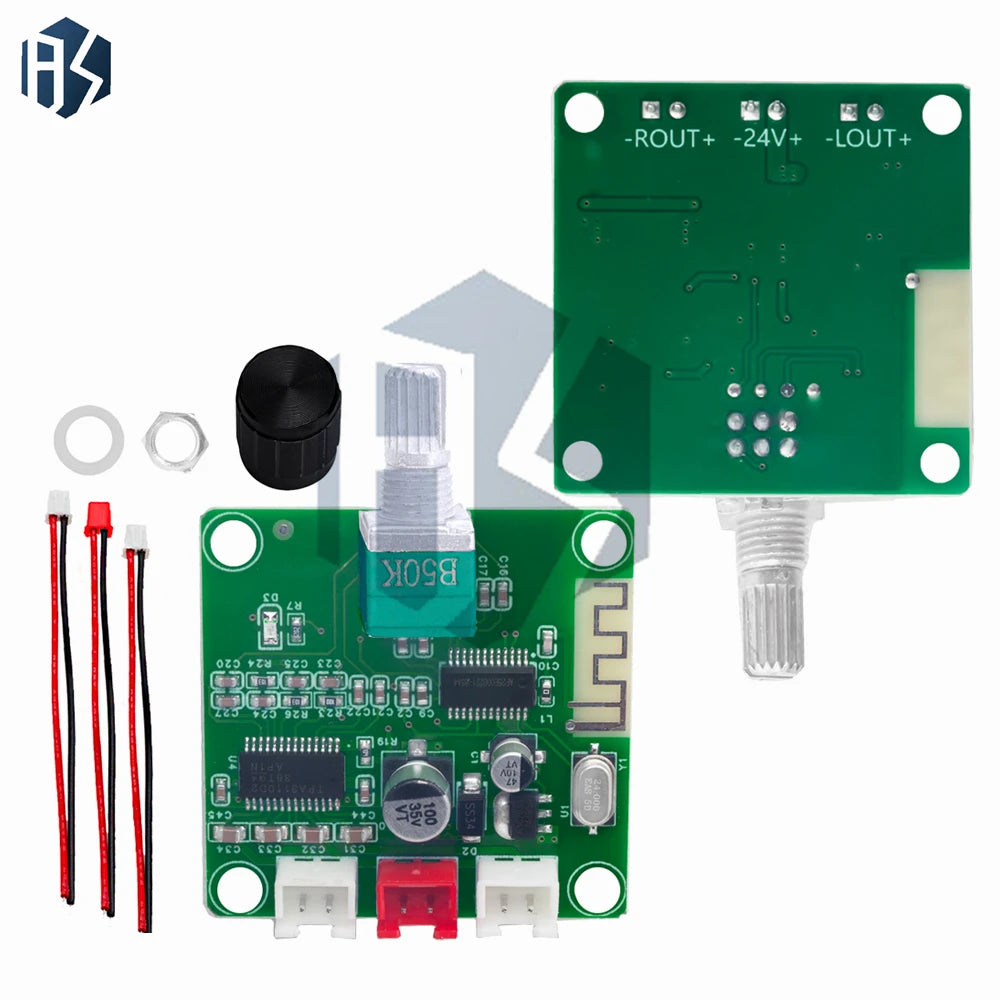1~5PCS XH-A236 DC12-24V 5.0 Bluetooth digital amplifier board 30W+30W onboard TPA3110D2 amplifier chip 50K dual potentiometer Zpaxo
