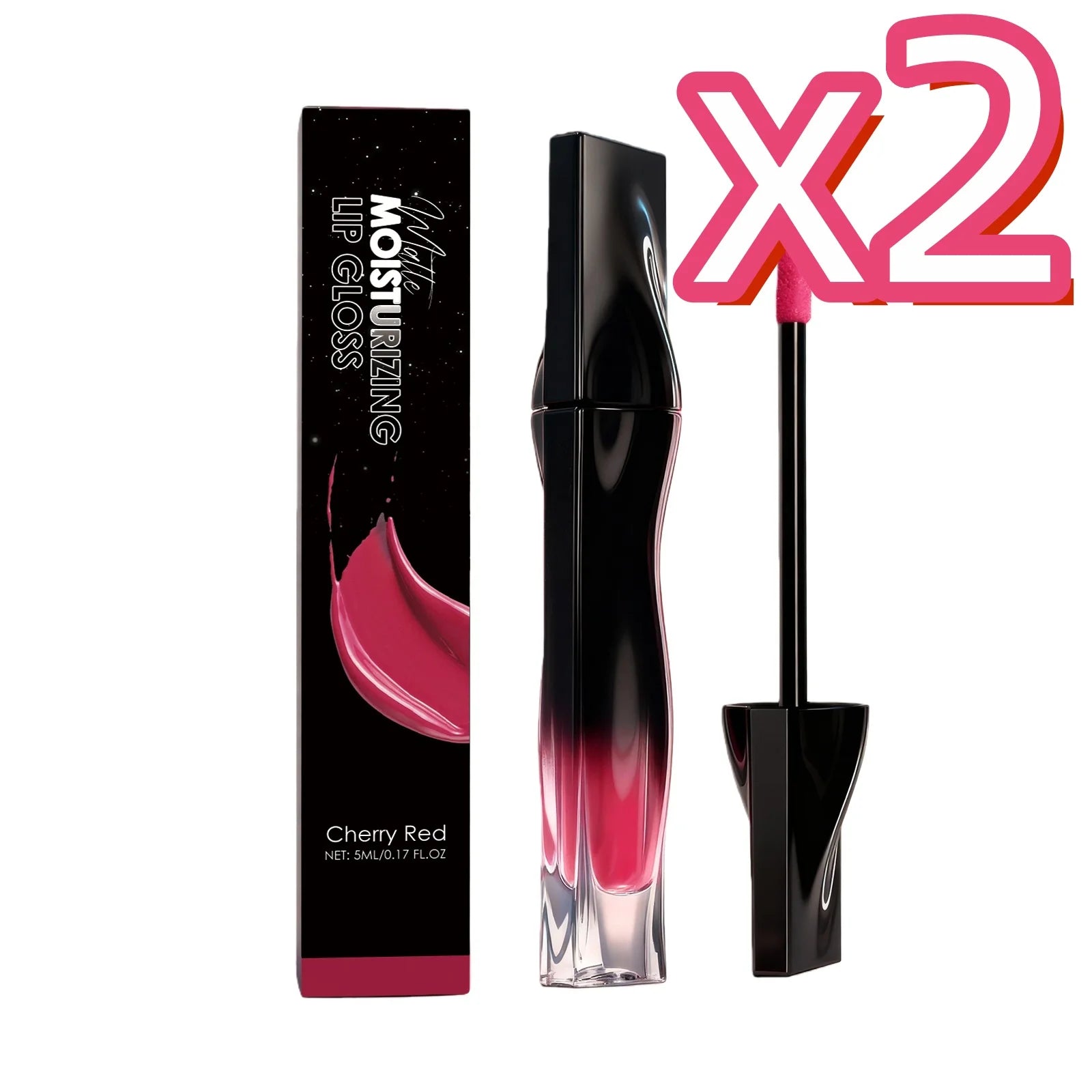 Premium Matte Lip Balm 6-Color Moisturizing Lipstick Set Matte Lipstick Set Zpaxo Cherry Red X2