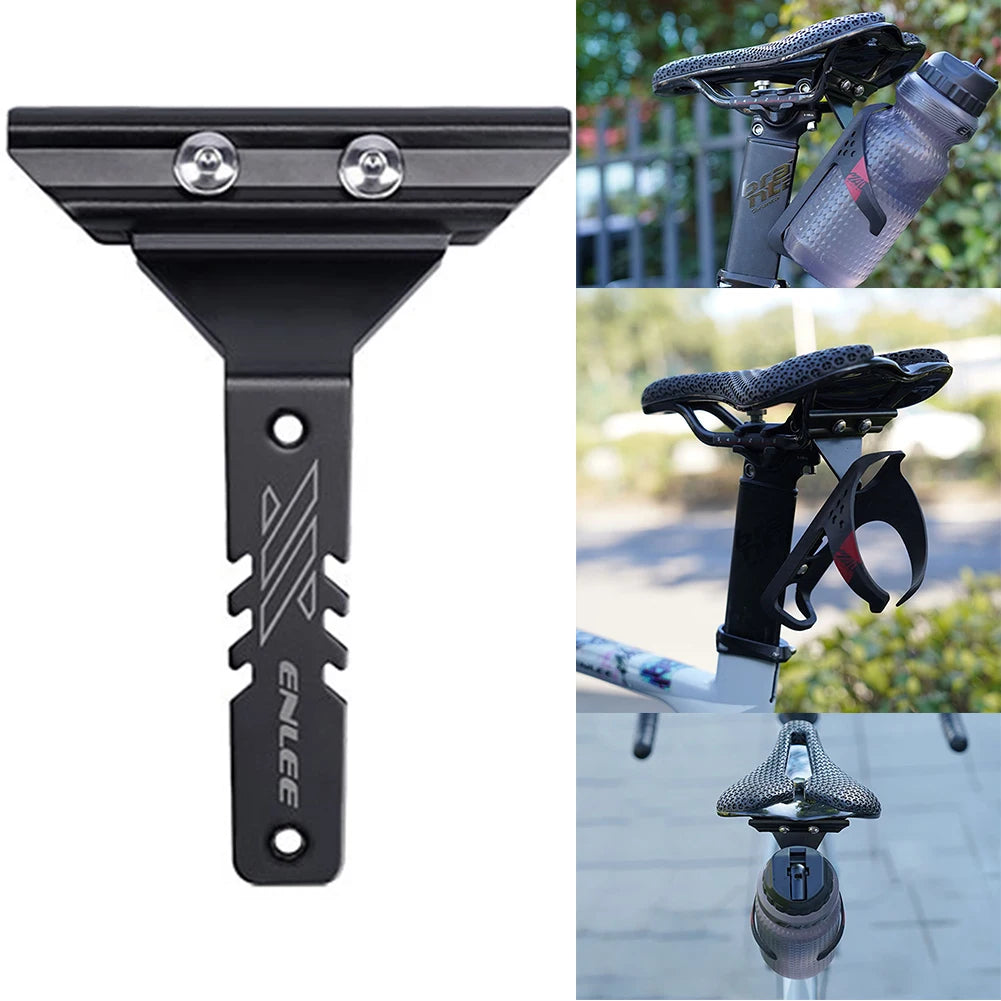 Bike Bottle Cage Saddle Mount Adapter Aluminum Alloy Lightweight Cup