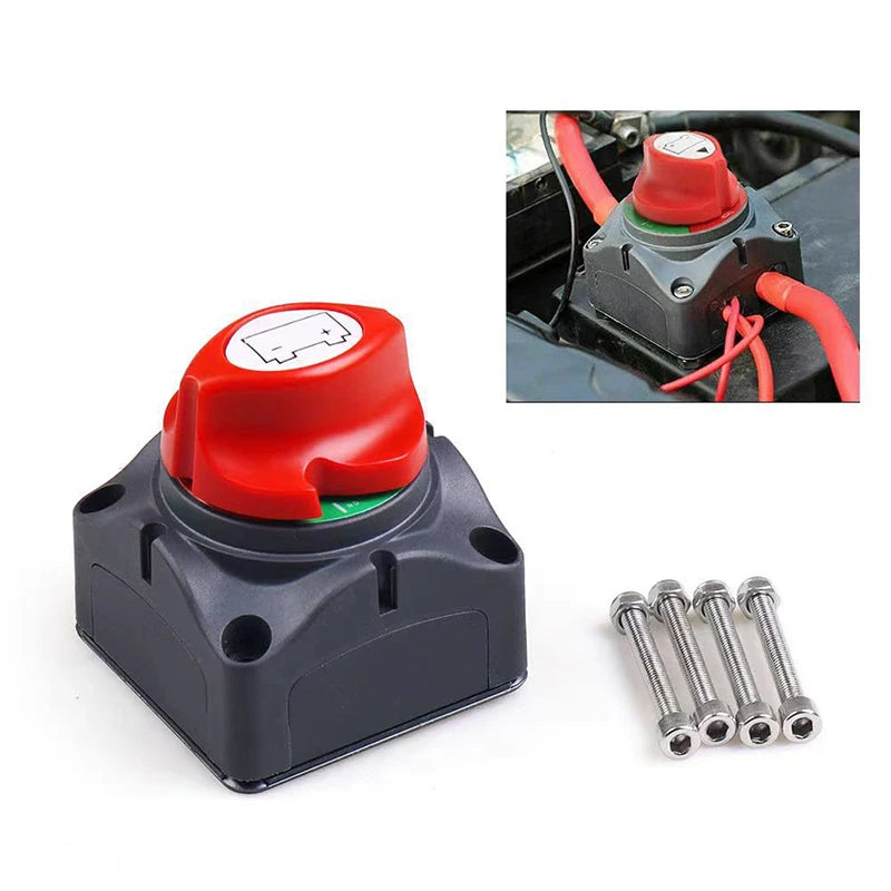 Battery Disconnect Switch 12V–48V 275A Cut-Off | M10 Marine & Car