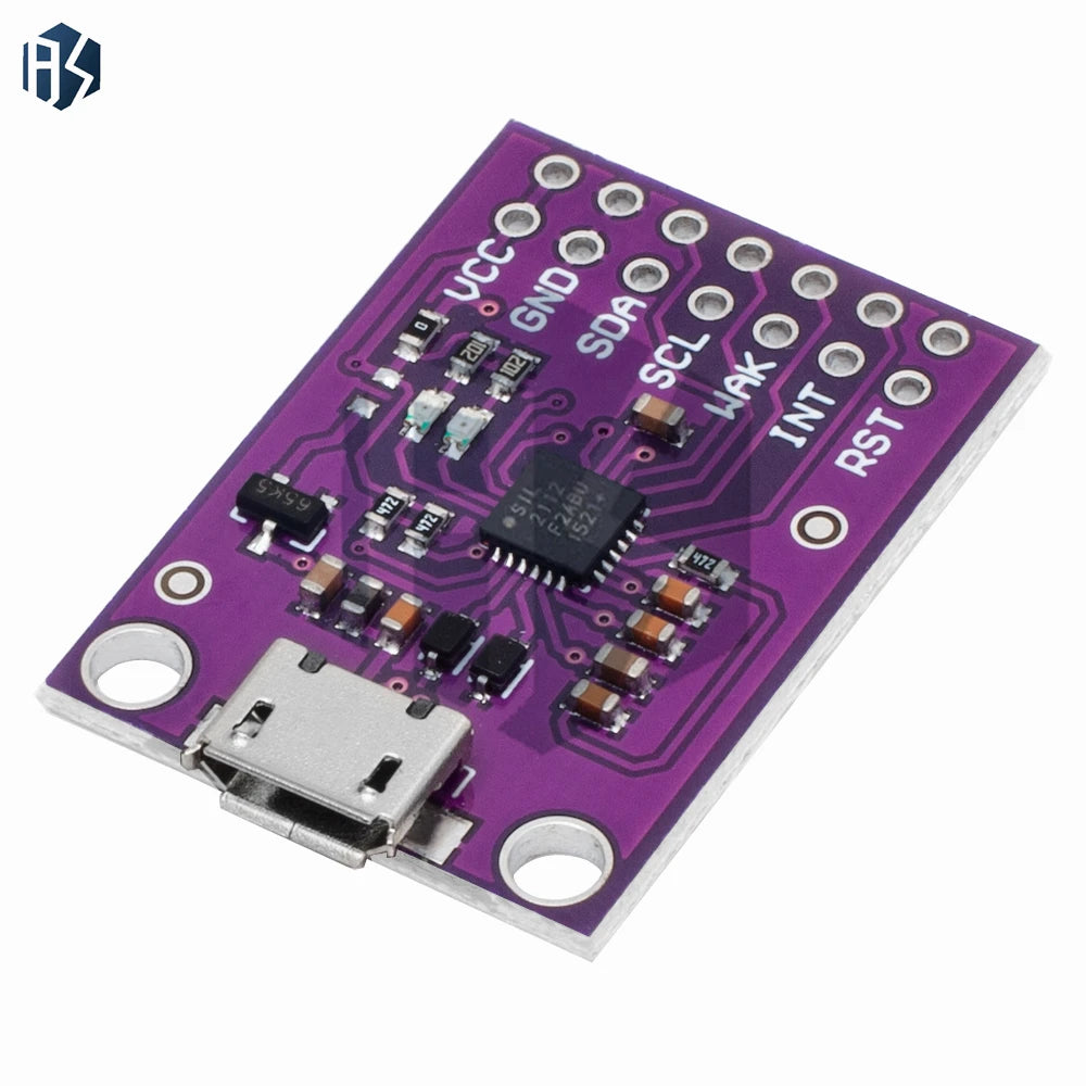 CP2112 Debug Board - USB to SMBus/I2C Communication Module 2.0, MicroUSB Evaluation Kit for CCS811 Sensor and Arduino Zpaxo