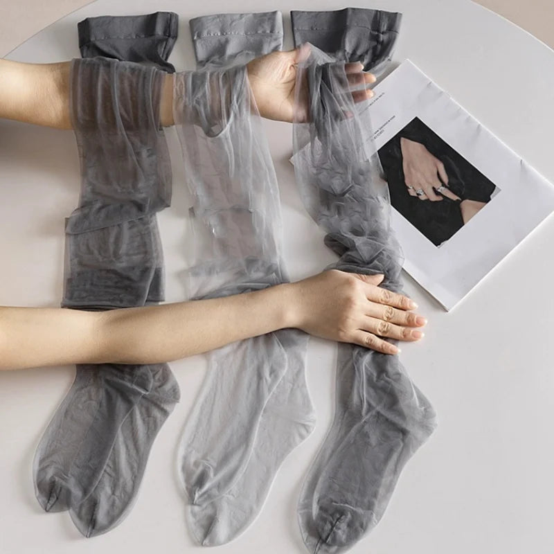 1 Pair Women Sexy Breathable Tights Transparent Elastic Pantyhose
