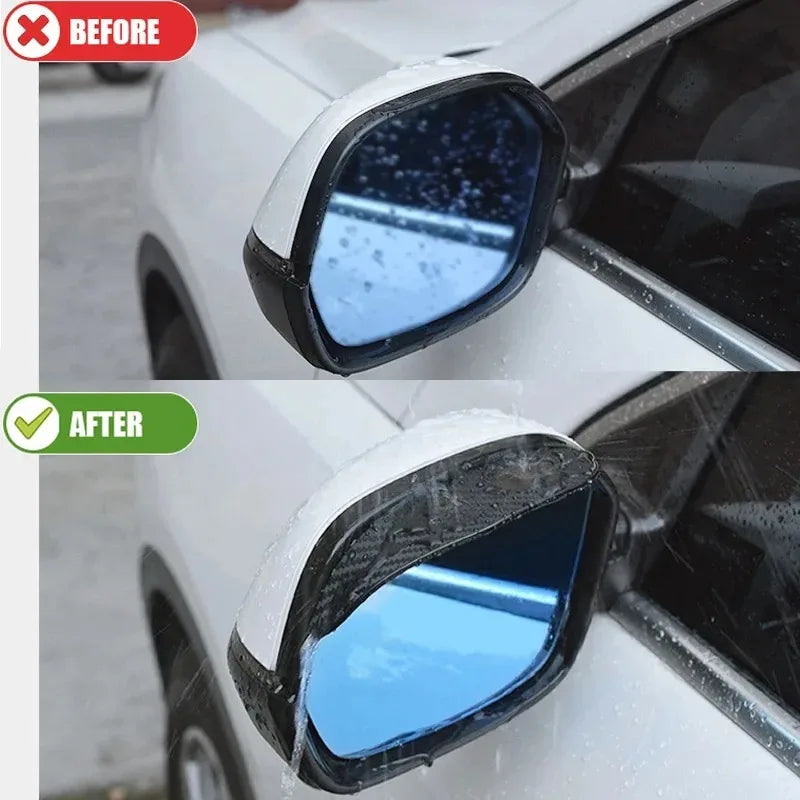 Carbon Fiber Car Rearview Mirror Rain Visor Cover – 1–4 Pairs