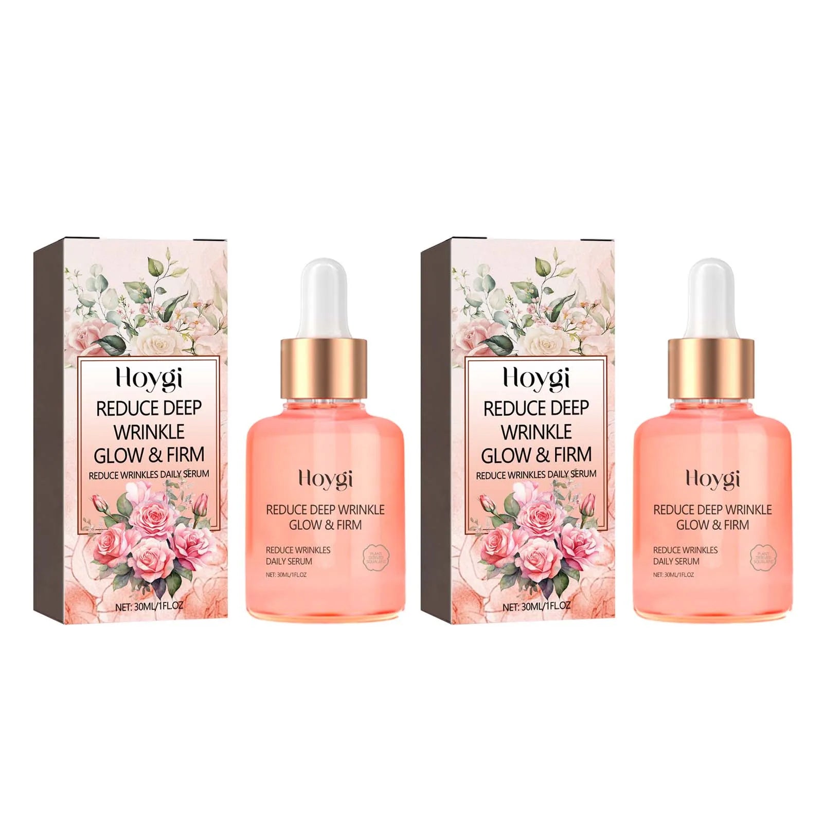 Hoygi Rose Vitamin C Serum – Anti-Aging, Pores & Brightening Face Serum Zpaxo 2 x 30ml Boxed