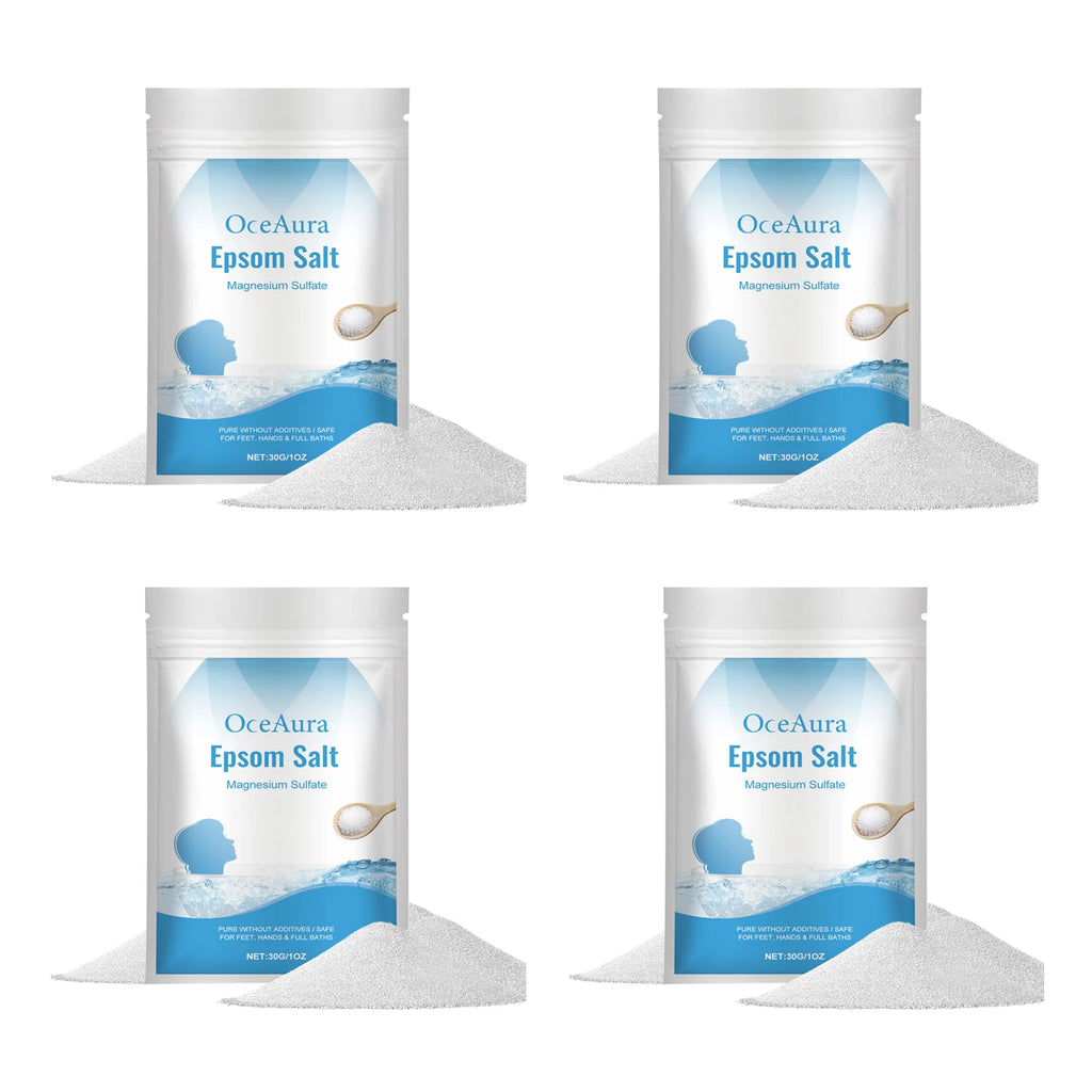 OceAura Epsom Salt Bath Soak – Muscle Relief & Skin Care Epsom Salt Bath Soak Zpaxo 120g in bags Epsom Salt