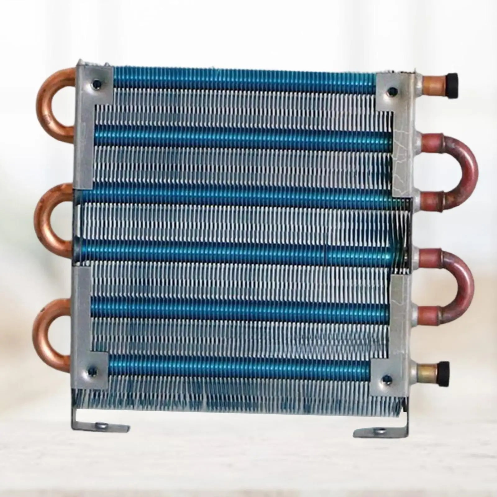 Small Condenser Radiator Sturdy Copper Tube Evaporator for Refrigerator Air Cooling Radiator for Equipment Industrial DIY Zpaxo
