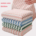 5 Microfiber Kitchen Dish Cloths Absorbent Non-stick Oil Cleaning
