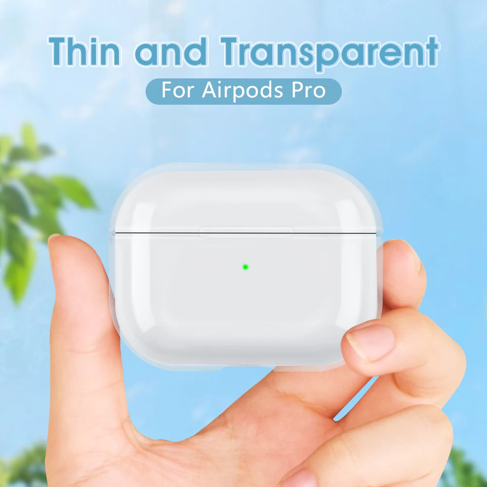 Transparent Earphone Case For AirPods 1/2/3/ Pro 1 2 Clear Hard Protective Cover With Keychain Clear Headphone Accessories Kit Zpaxo
