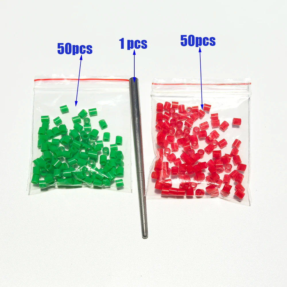 Bird Foot Rings Parrot Finch Canary Gouldian Ring Leg Bands Zpaxo red 50 green 50 3mm