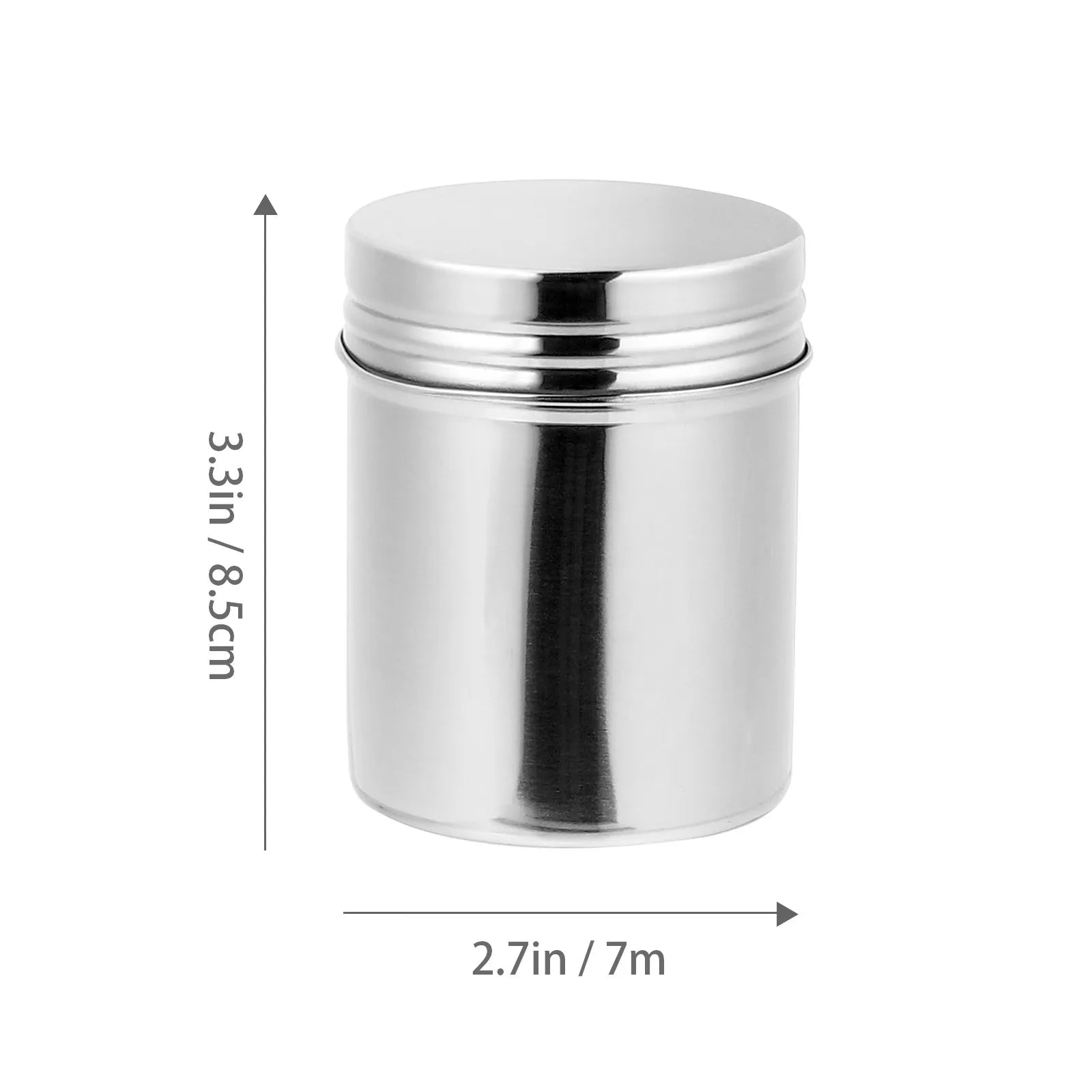Stainless Steel Storage Can Heavy Duty Smooth Interior Drawn Finish