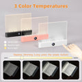 LED Flat Panel Night Vision Reading Light Eye Protection USB Charging Zpaxo Black