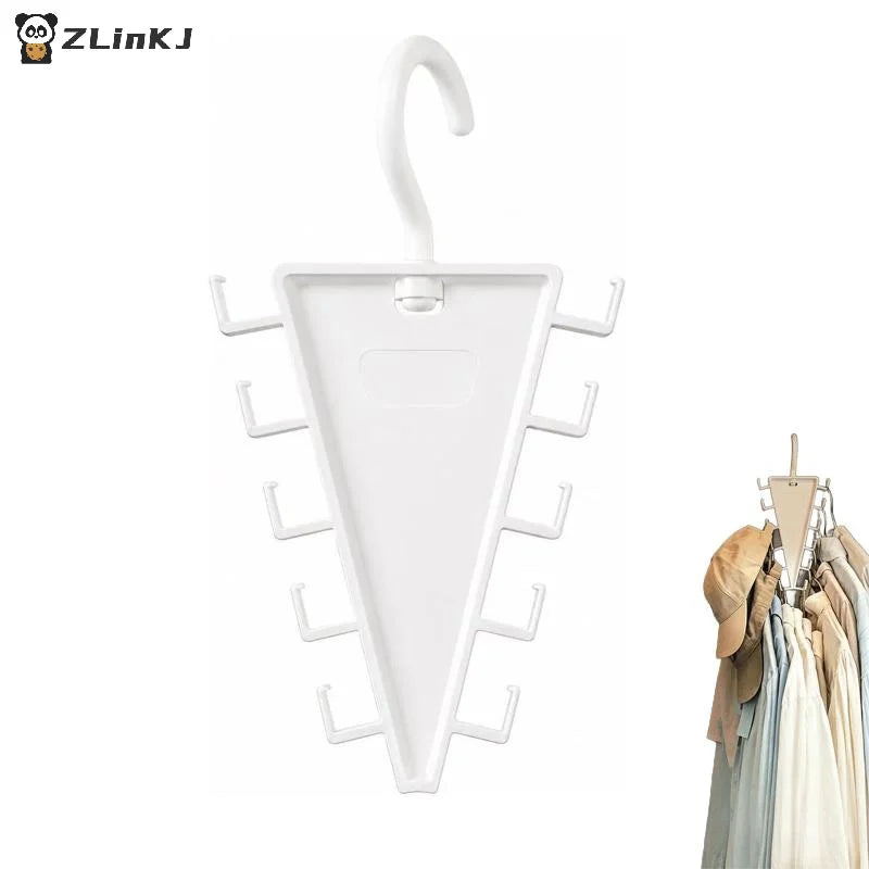 V-shape Multi Hook Clothes Hanger Organizer 12 Hooks Space Saving Zpaxo