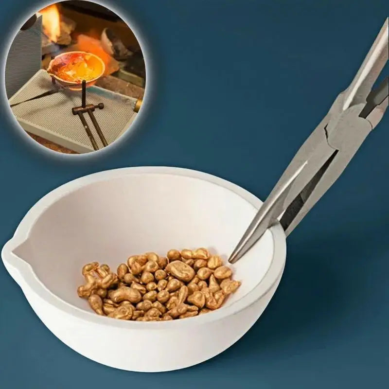 High-temperature Quartz Bowl Crucible Jewelry Making Tools Melting Zpaxo