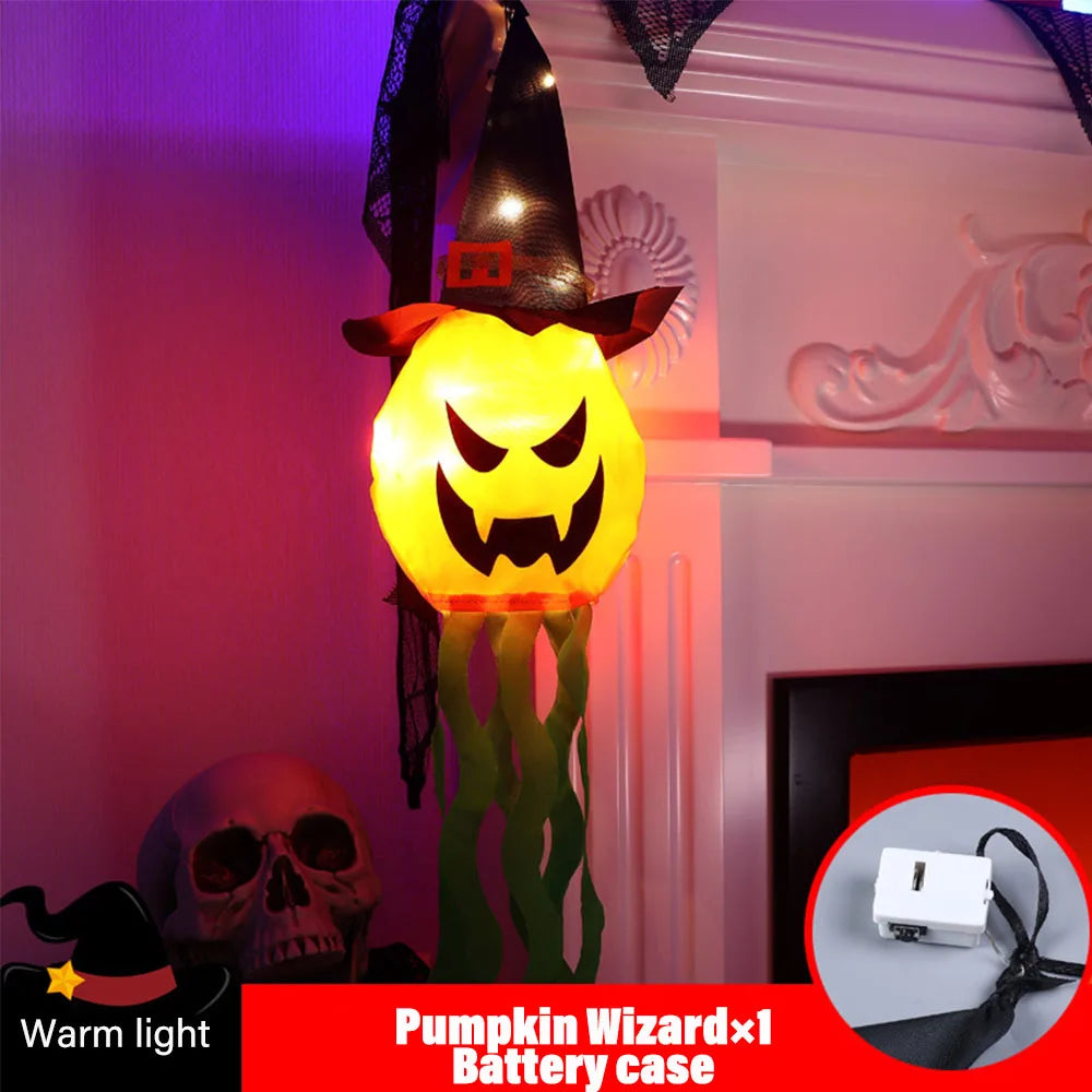 Halloween Glowing Lanterns String Lights Pumpkin Genie Gypsy Ghost