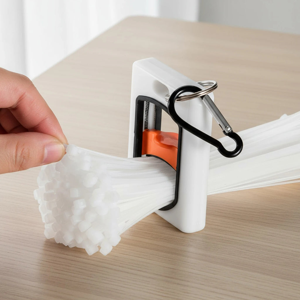 Cable Tie Organizer Portable Glow Fluorescent Storage Holder Tool