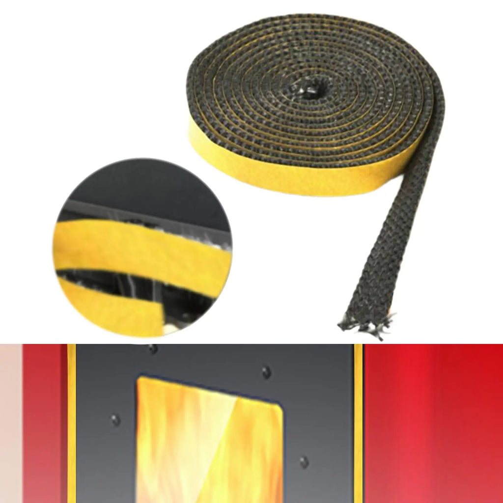 Fiberglass Gasket Cord – High-Temp Stove & Fireplace Door Seal Fireplace Door Gasket Zpaxo