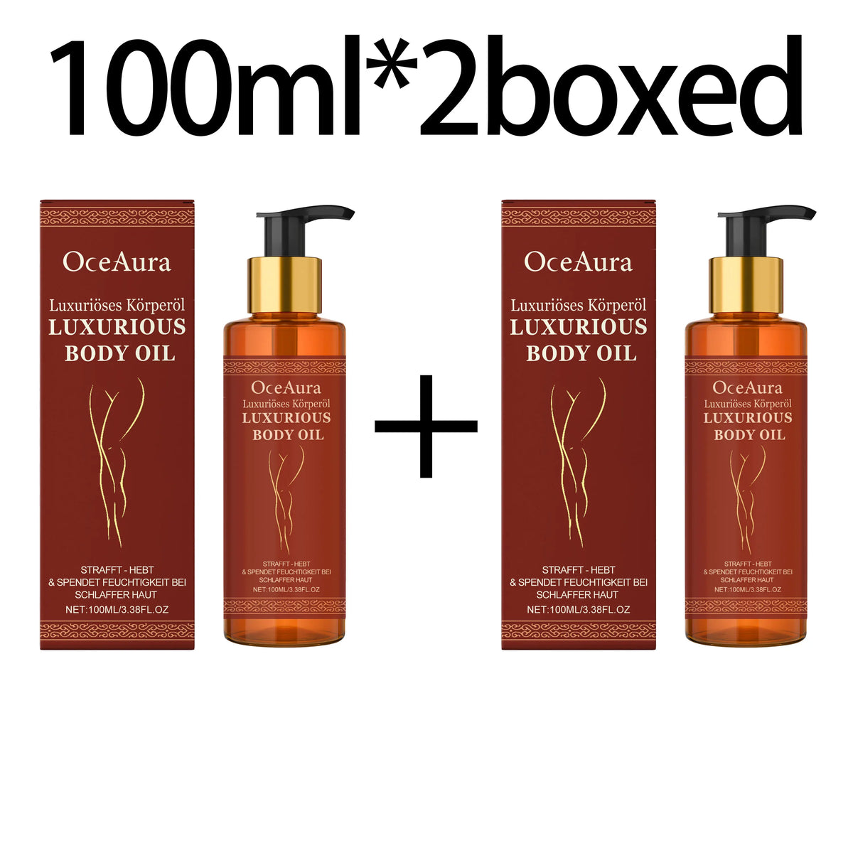 Sagging Firming Skin Body Oil Skin Tightening Anti-Aging Refreshing Abdomen Thigh Improve Elasticity Anti Cellulite Massage Oil Zpaxo 100mlX2boxed