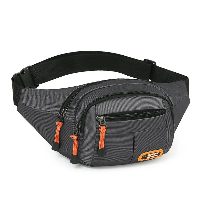 Mobile Waist Bag For Both Men And Women Multifunctional Large Capacity Anti Splash Business Wear-resistant Construction Site Zpaxo GRAY
