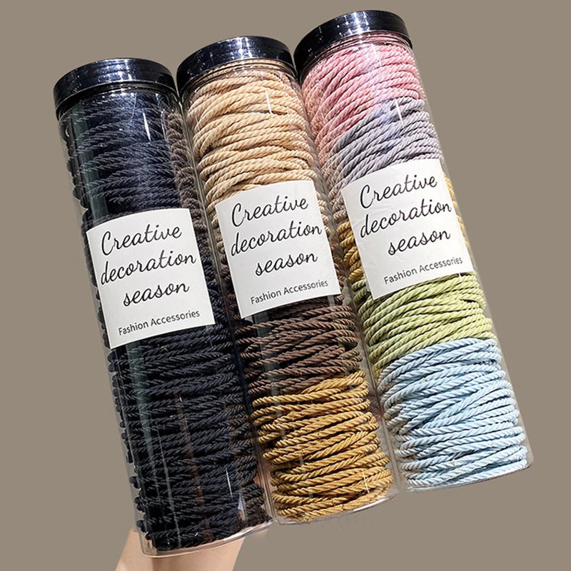 Lot Hair Bands Solid Elastic Rubber Band Tie Headband Accessories