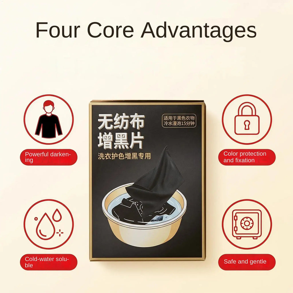 Black Dye Clothes Fabric Darkening Restoration Tablets Clothing Sheet